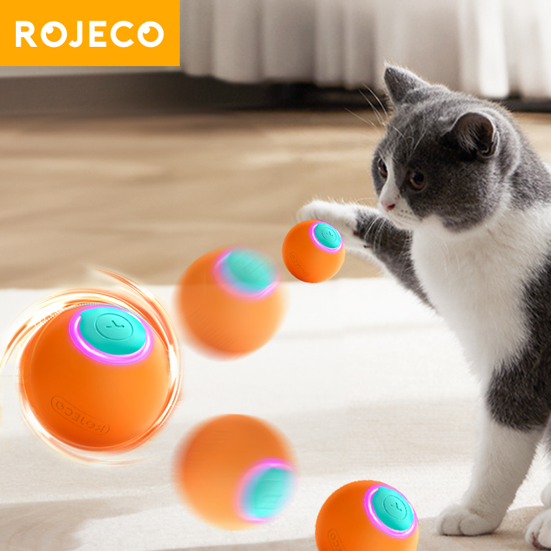 Automatic Moving Dog Ball - ROJECO Giocattoli per gatti Palla rimbalzante