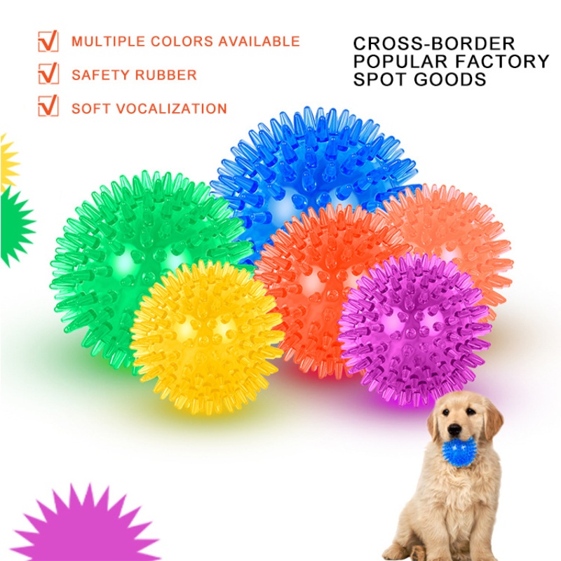 Interactive Squeaky Plush Dog Toy - Palla giocattolo per animali domestici per