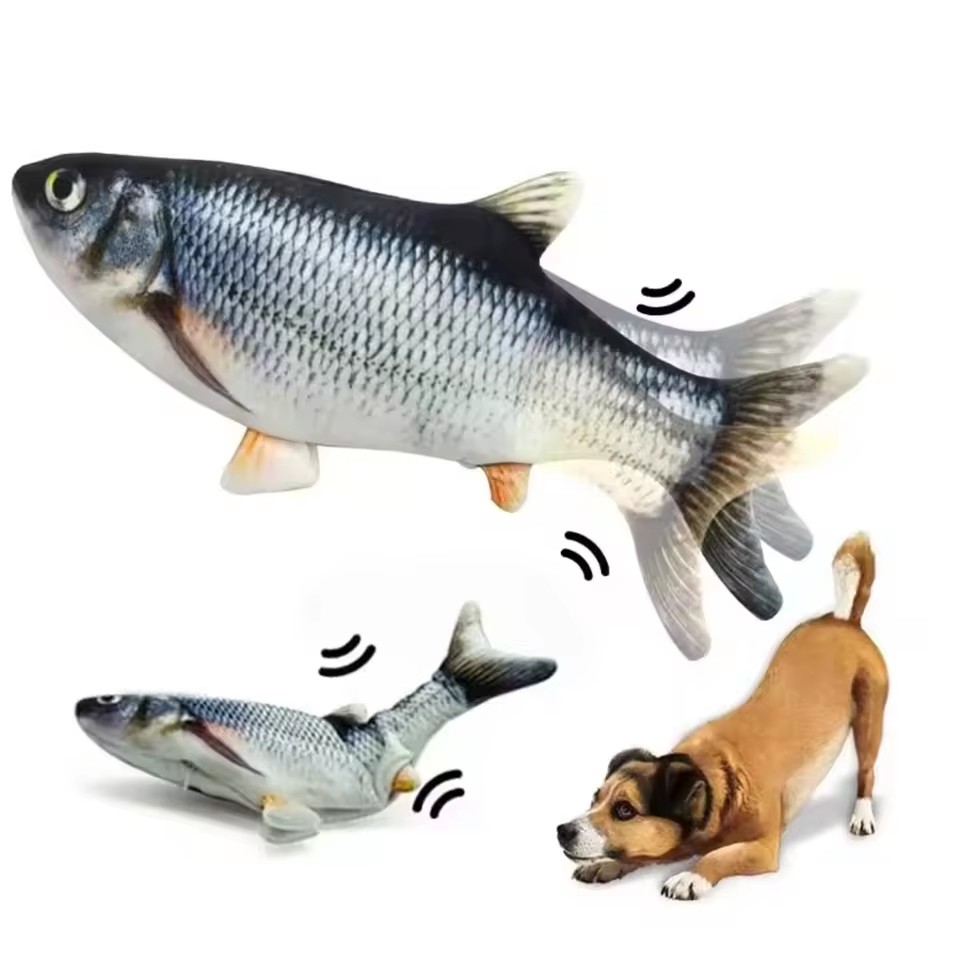 Giocattolo per Cani e Gatti a  - Electric Floppy Fish Dog Toy recensione e prezzo
