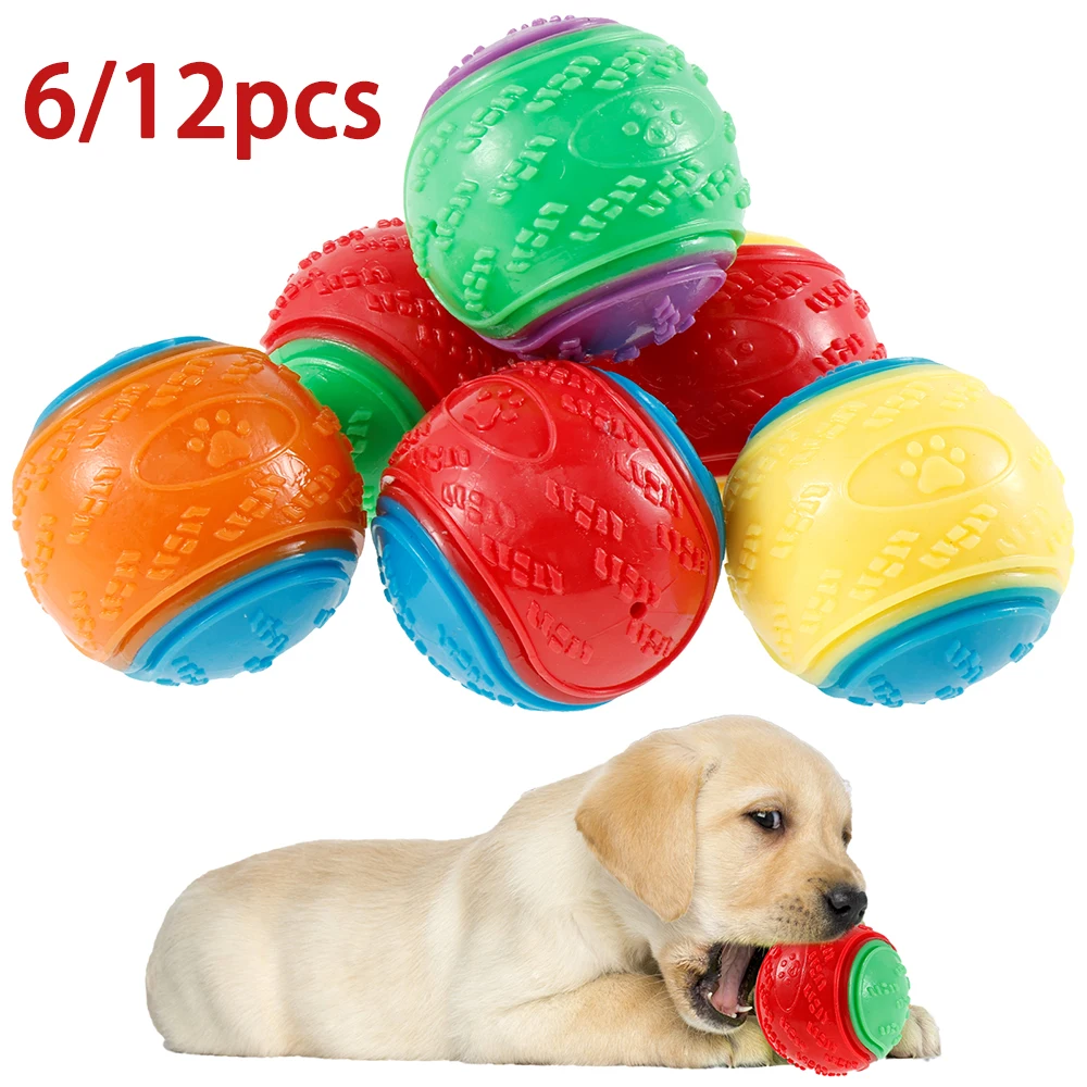 6/12 pezzi palline cigolanti p - Interactive Squeaky Plush Dog Toy recensione e prezzo
