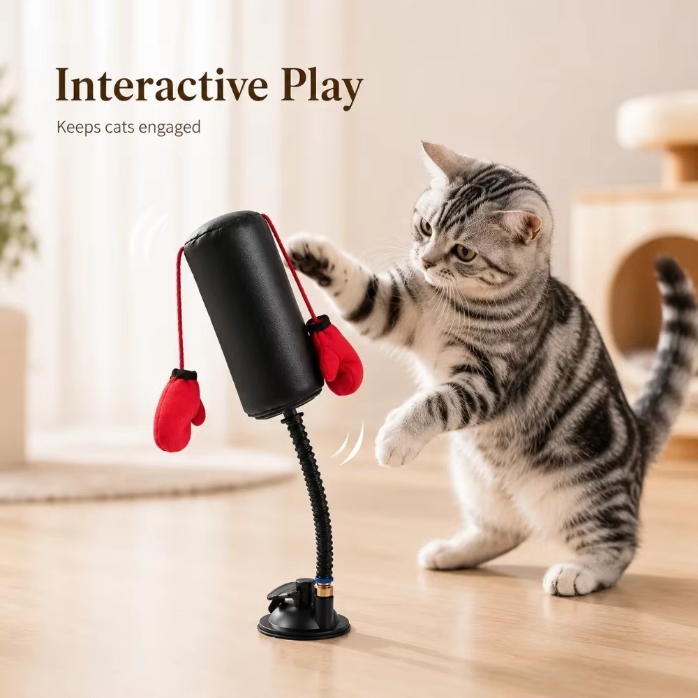 Giocattolo da boxe per gatti c - Interactive Squeaky Plush Dog Toy recensione e prezzo