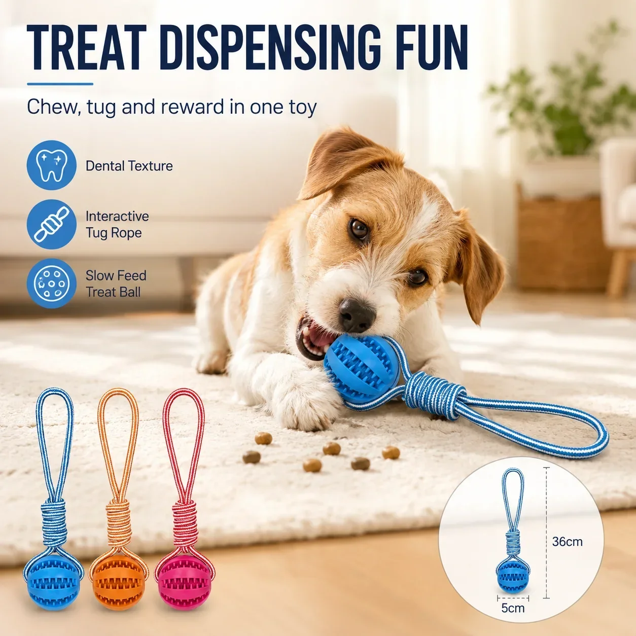 Palla giocattolo in gomma che  - Rubber Treat Dispensing Dog Toy recensione e prezzo